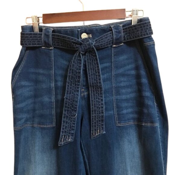 White House Black Market Women's Extra High Rise Denim™ Utility Trouser Jeans - Picture 6 of 12